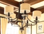 Someone Else’s House… Antique Craftsman Style Home’s Dining Room: Chandelier